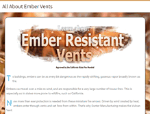 Tablet Screenshot of embervent.com